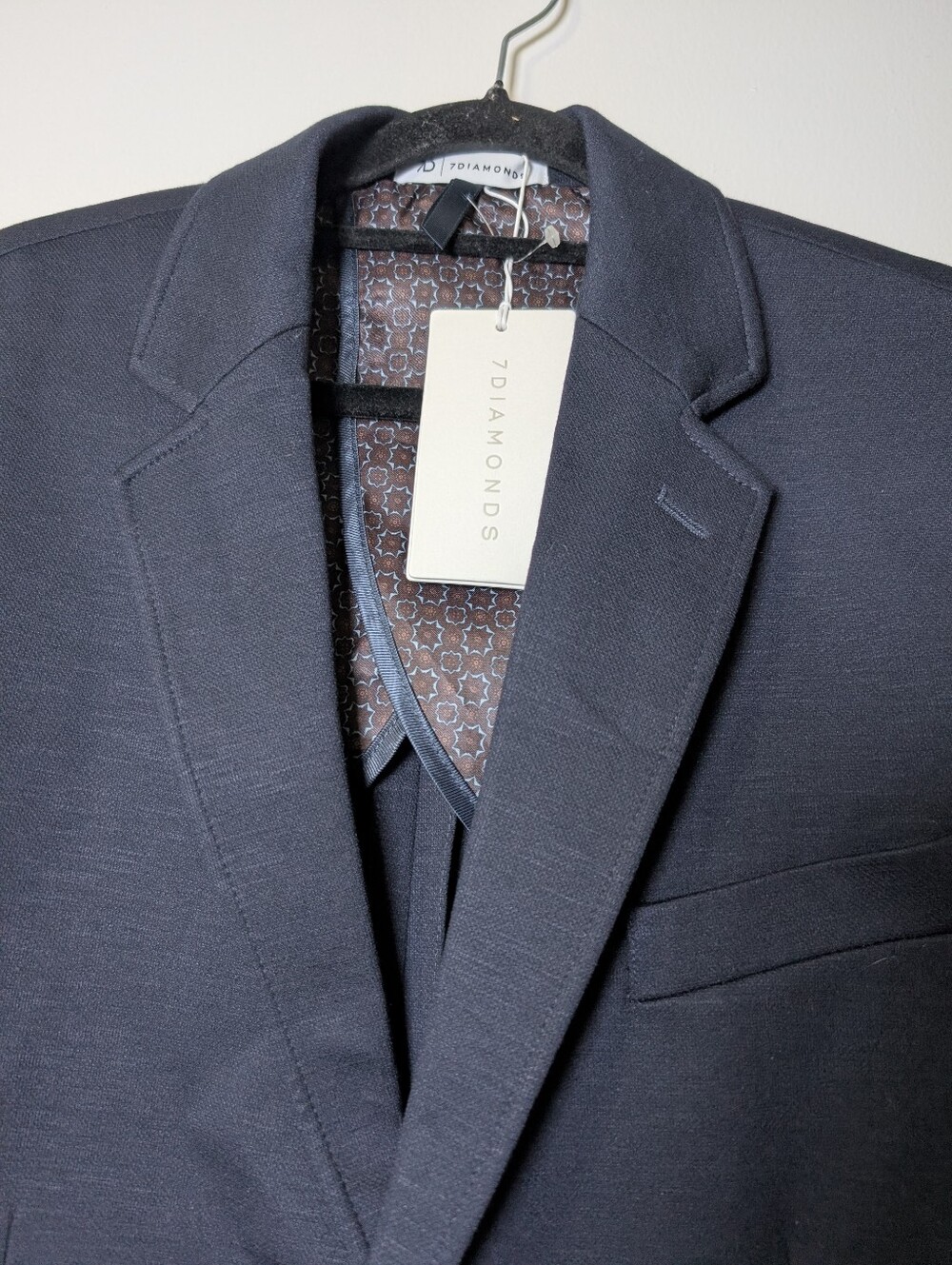 7 Diamonds Venna Blazer 40R Medium Navy Quiet Luxury Stretch Jacket NWT Classic - Picture 10 of 10
